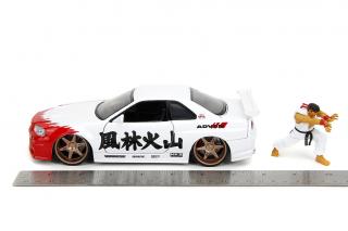 Nissan Skyline GTR R34 RYU Street Fighter Jada 1:24