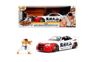 Nissan Skyline GTR R34 RYU Street Fighter Jada 1:24