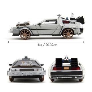 DeLorean Time Machine (Back to the Future 3) mit Beleuchtung Jada 1:24