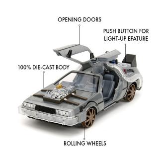 DeLorean Time Machine (Back to the Future 3) mit Beleuchtung Jada 1:24