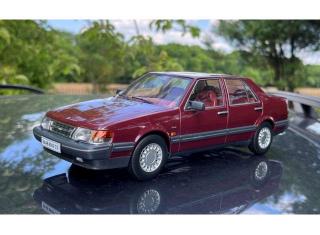 Saab 9000 CD Turbo, 1990 dark red Triple9 1:18 (Türen, Motorhaube... nicht zu öffnen!)