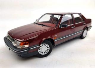 Saab 9000 CD Turbo, 1990 dark red Triple9 1:18 (Türen, Motorhaube... nicht zu öffnen!)