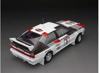 Audi Quattro A2 1983 #5 H.Mikkola Rally San Remo. With Race of Glory Movie Headlights parts (seperate parts) 4256 SunStar Metallmodell 1:18