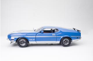 Ford Mustang BOSS 351 1971 – Grabber Blue SunStar Metallmodell 1:18