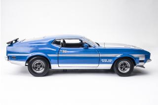 Ford Mustang BOSS 351 1971 – Grabber Blue SunStar Metallmodell 1:18