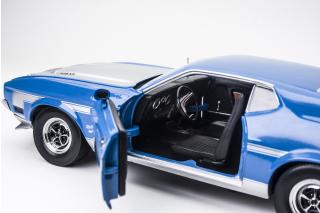 Ford Mustang BOSS 351 1971 – Grabber Blue SunStar Metallmodell 1:18