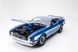 Ford Mustang BOSS 351 1971 – Grabber Blue SunStar Metallmodell 1:18