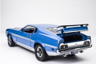 Ford Mustang BOSS 351 1971 – Grabber Blue SunStar Metallmodell 1:18