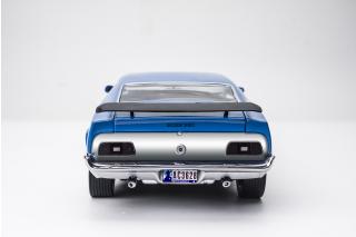 Ford Mustang BOSS 351 1971 – Grabber Blue SunStar Metallmodell 1:18