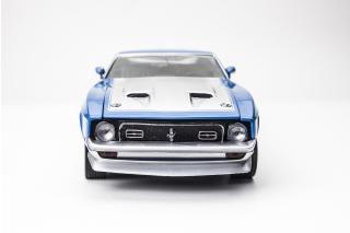 Ford Mustang BOSS 351 1971 – Grabber Blue SunStar Metallmodell 1:18