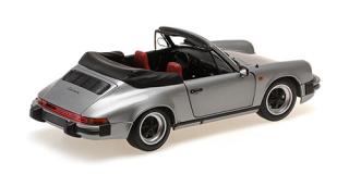 PORSCHE 911 CARRERA CABRIOLET – 1983 – GREY METALLIC Minichamps 1:18