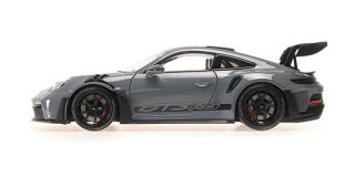 PORSCHE 911 (992) GT3 RS – 2024 – GREY W/WEISSACH PACKAGE W BLACK WHEELS - L.E. 200 pcs. Minichamps 1:18 Metallmodell