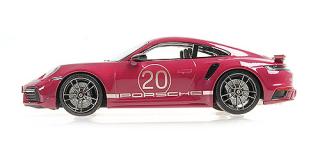 PORSCHE 911 (992) TURBO S COUPE SPORT DESIGN - 2021 - RED Minichamps 1:18 Metallmodell, Türen, Motorhaube... nicht zu öffnen