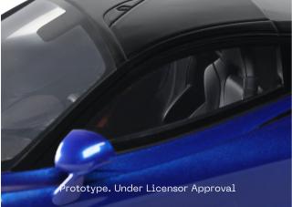 McLaren 750S Coupe Blue 2023 GT Spirit 1:18 Resinemodell (Türen, Motorhaube... nicht zu öffnen!)