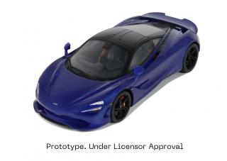 McLaren 750S Coupe Blue 2023 GT Spirit 1:18 Resinemodell (Türen, Motorhaube... nicht zu öffnen!)