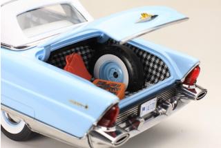 Lincoln Premiere Closed Convertible 1956 White/Fairmont Blue SunStar Metallmodell 1:18