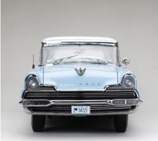 Lincoln Premiere Closed Convertible 1956 White/Fairmont Blue SunStar Metallmodell 1:18