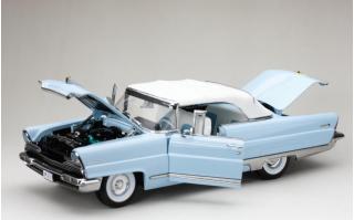 Lincoln Premiere Closed Convertible 1956 White/Fairmont Blue SunStar Metallmodell 1:18