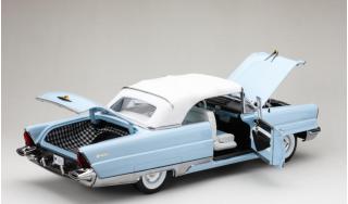 Lincoln Premiere Closed Convertible 1956 White/Fairmont Blue SunStar Metallmodell 1:18