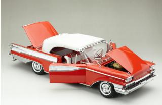 Mercury Park Lane 1959 Closed Convertible-White/Canton Red SunStar Metallmodell 1:18