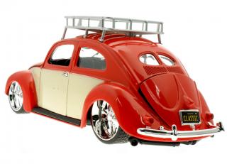 Volkswagen VW Käfer  ́56 rot-creme Maisto DESIGN - EDITION Metallmodell 1:18