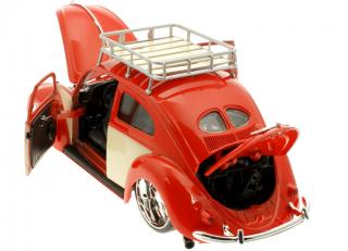 Volkswagen VW Käfer  ́56 rot-creme Maisto DESIGN - EDITION Metallmodell 1:18