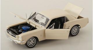 Ford Mustang coupe 1964-1/2 cremeweiß Welly 1:18