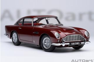 Aston Martin DB5 1964 (dubonnet rosso/red) (composite model/full openings) AUTOart 1:18