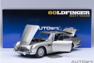 Aston Martin DB5 “007 GOLDFINGER” with weapons (silver) AUTOart 1:18