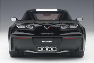 CHEVROLET CORVETTE C7 GRAND SPORT black/white stripes Full Openings AUTOart 1:18