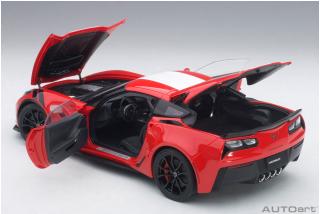 CHEVROLET CORVETTE C7 GRAND SPORT (RED) 2017 (COMPOSITE MODEL/FULL OPENINGS) AUTOart 1:18