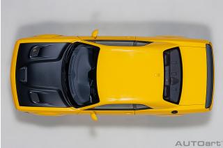 Dodge Challenger SRT Hellcat widebody 2018 (yellow jacket/satin black painted hood) (composite model/full openings) AUTOart 1:18