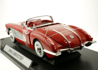 Chevrolet Corvette C1 1958 rot/silber MotorMax 1:18