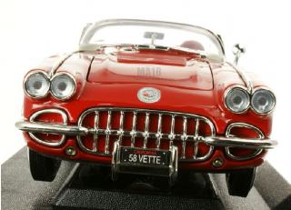 Chevrolet Corvette C1 1958 rot/silber MotorMax 1:18