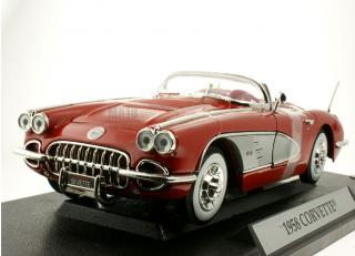 Chevrolet Corvette C1 1958 rot/silber MotorMax 1:18