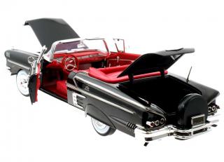 Chevy Impala cabriolet 1958 schwarz MotorMax 1:18