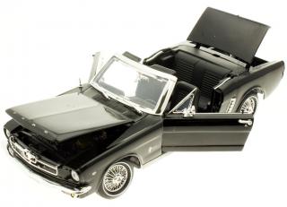 Ford Mustang  1/2 1964  schwarz/weiß MotorMax 1:18