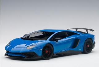 LAMBORGHINI AVENTADOR LP750-4 SV (BLU LEMANS/BLUE) 2015 (COMPOSITE MODEL/FULL OPENINGS) AUTOart 1:18