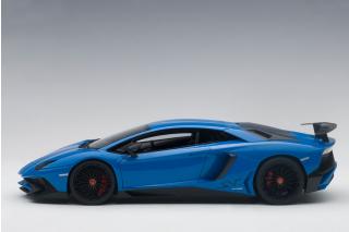 LAMBORGHINI AVENTADOR LP750-4 SV (BLU LEMANS/BLUE) 2015 (COMPOSITE MODEL/FULL OPENINGS) AUTOart 1:18