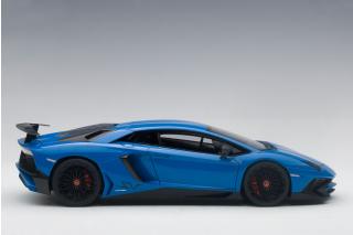 LAMBORGHINI AVENTADOR LP750-4 SV (BLU LEMANS/BLUE) 2015 (COMPOSITE MODEL/FULL OPENINGS) AUTOart 1:18