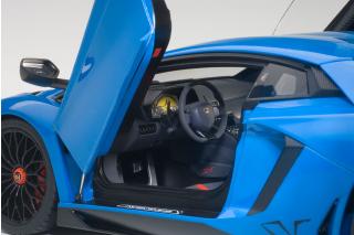 LAMBORGHINI AVENTADOR LP750-4 SV (BLU LEMANS/BLUE) 2015 (COMPOSITE MODEL/FULL OPENINGS) AUTOart 1:18