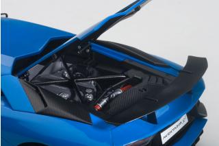 LAMBORGHINI AVENTADOR LP750-4 SV (BLU LEMANS/BLUE) 2015 (COMPOSITE MODEL/FULL OPENINGS) AUTOart 1:18