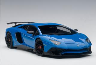 LAMBORGHINI AVENTADOR LP750-4 SV (BLU LEMANS/BLUE) 2015 (COMPOSITE MODEL/FULL OPENINGS) AUTOart 1:18