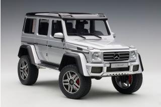 MERCEDES-BENZ G 500 4X4 2 2016 (SILVER) (COMPOSITE MODEL/FULL OPENINGS) AUTOart 1:18