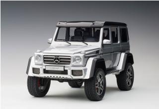 MERCEDES-BENZ G 500 4X4 2 2016 (SILVER) (COMPOSITE MODEL/FULL OPENINGS) AUTOart 1:18