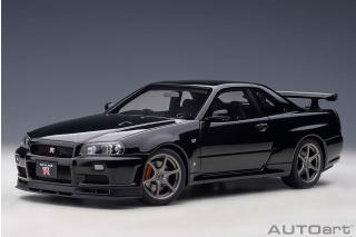 Nissan Skyline GT-R (R34) 2001 V-Spec II (black pearl) (composite model/full openings) AUTOart 1:18 Composite