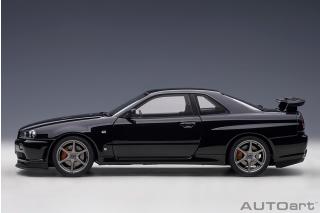 Nissan Skyline GT-R (R34) 2001 V-Spec II (black pearl) (composite model/full openings) AUTOart 1:18 Composite