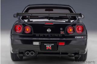 Nissan Skyline GT-R (R34) 2001 V-Spec II (black pearl) (composite model/full openings) AUTOart 1:18 Composite