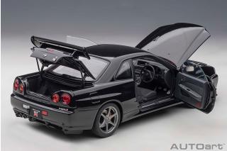 Nissan Skyline GT-R (R34) 2001 V-Spec II (black pearl) (composite model/full openings) AUTOart 1:18 Composite