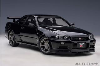 Nissan Skyline GT-R (R34) 2001 V-Spec II (black pearl) (composite model/full openings) AUTOart 1:18 Composite